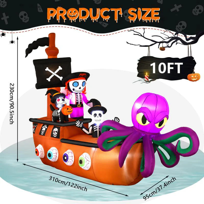 Giant LED Halloween Inflatable Pumpkin