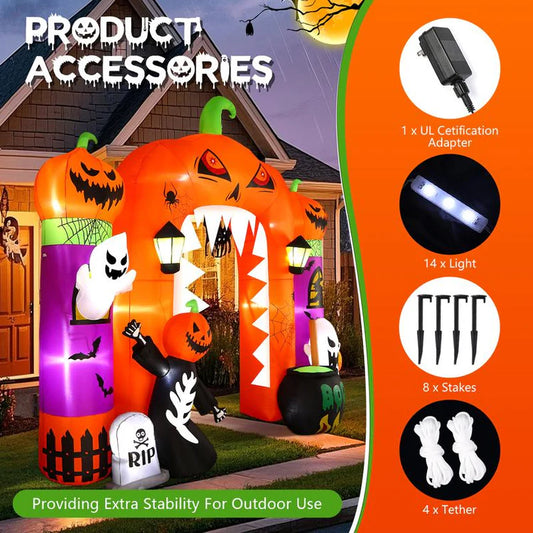 Giant LED Halloween Inflatable Pumpkin