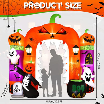 Giant LED Halloween Inflatable Pumpkin