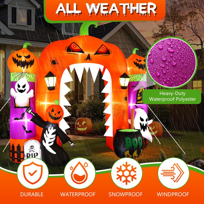 Giant LED Halloween Inflatable Pumpkin
