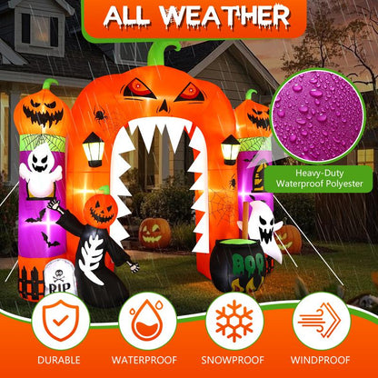 Giant LED Halloween Inflatable Pumpkin